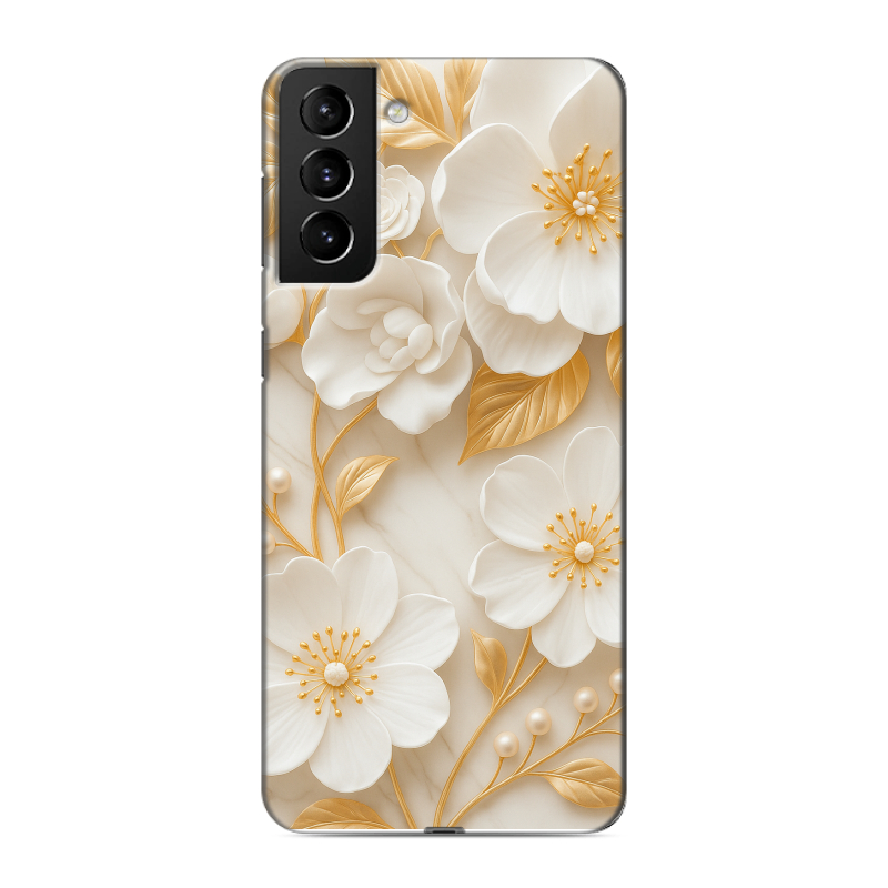 Силиконовый чехол на Samsung Galaxy S21 Plus с принтом Цветы Силиконовый чехол на Samsung Galaxy S21 Plus с принтом Цветы