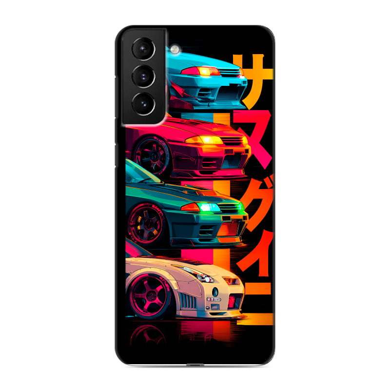 Силиконовый чехол на Samsung Galaxy S21 Plus с принтом Гоночные машины Силиконовый чехол на Samsung Galaxy S21 Plus с принтом Гоночные машины