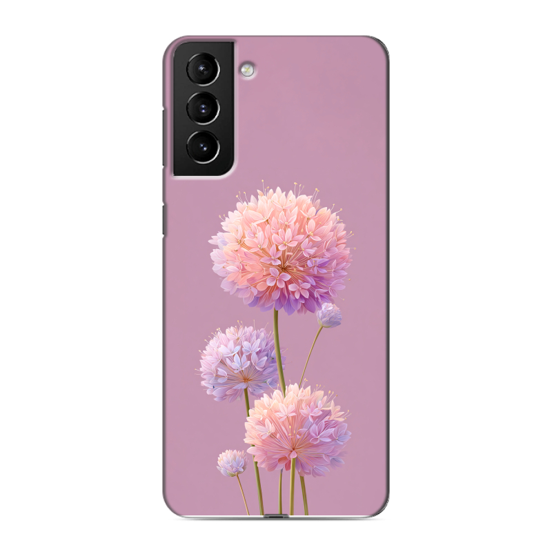 Силиконовый чехол на Samsung Galaxy S21 Plus с принтом Цветы Силиконовый чехол на Samsung Galaxy S21 Plus с принтом Цветы