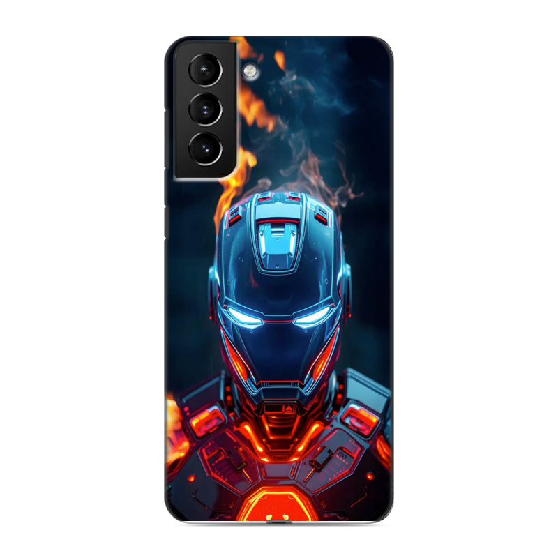 Силиконовый чехол на Samsung Galaxy S21 Plus с принтом IronMan Железный человек Силиконовый чехол на Samsung Galaxy S21 Plus с принтом IronMan Железный человек