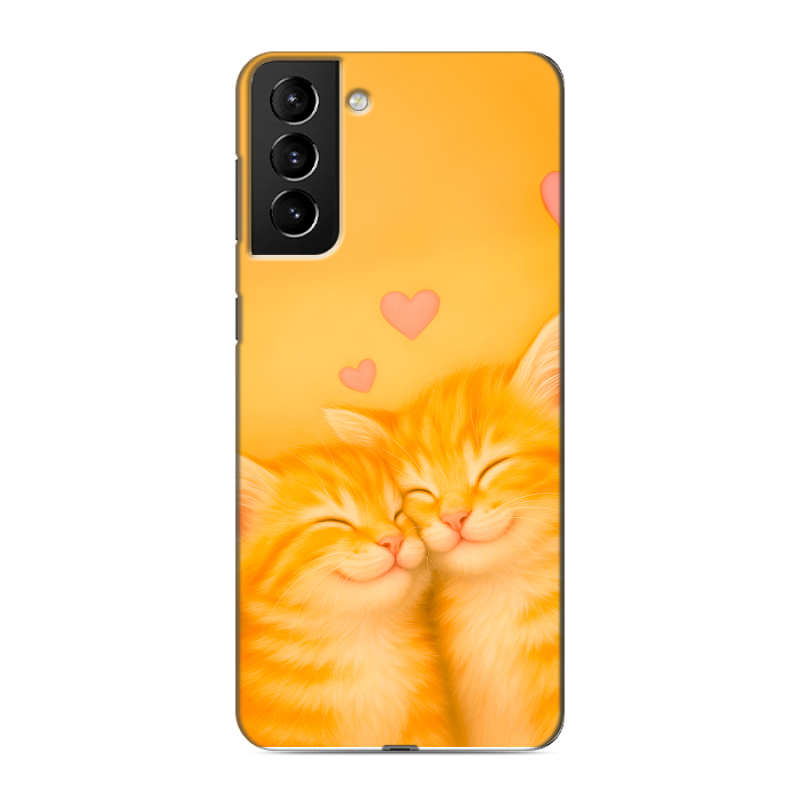 Силиконовый чехол на Samsung Galaxy S21 Plus с принтом Милые котята Силиконовый чехол на Samsung Galaxy S21 Plus с принтом Милые котята