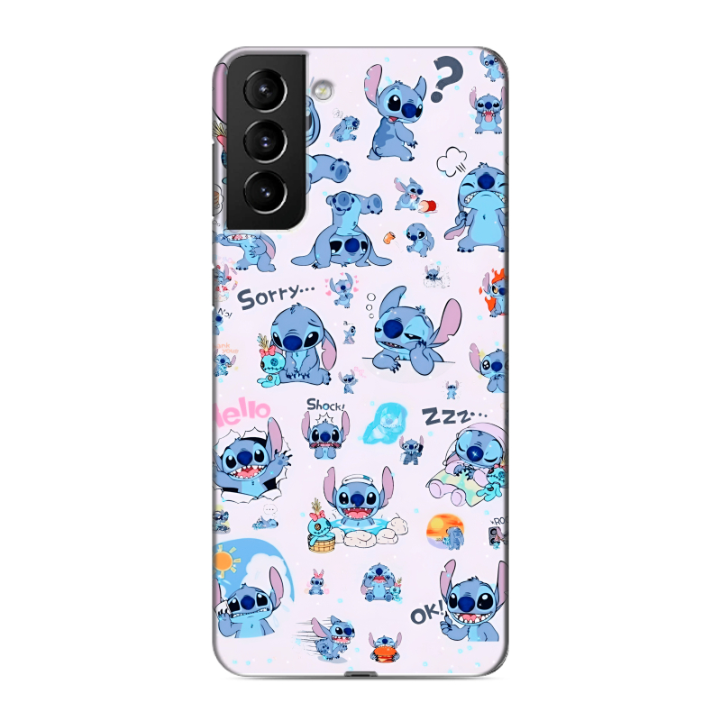 Силиконовый чехол на Samsung Galaxy S21 Plus с принтом Лило и Стич Силиконовый чехол на Samsung Galaxy S21 Plus с принтом Лило и Стич