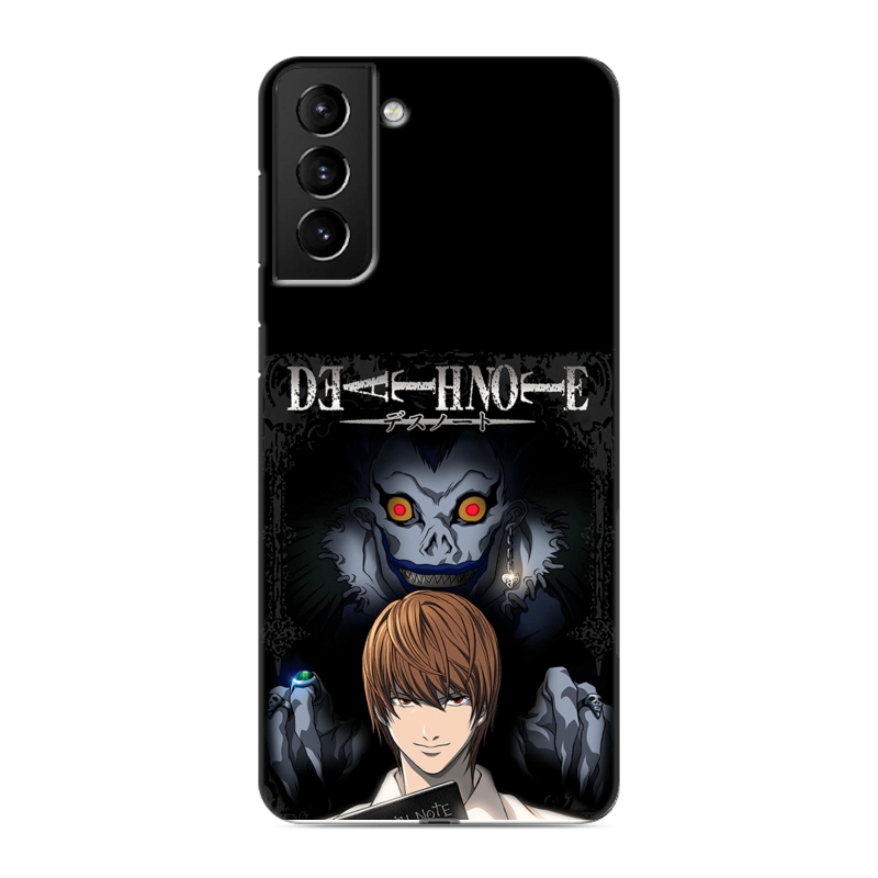 Силиконовый противоударный чехол на Samsung Galaxy S21 Plus с принтом Death note Тетрадь смерти Силиконовый противоударный чехол на Samsung Galaxy S21 Plus с принтом Death note Тетрадь смерти