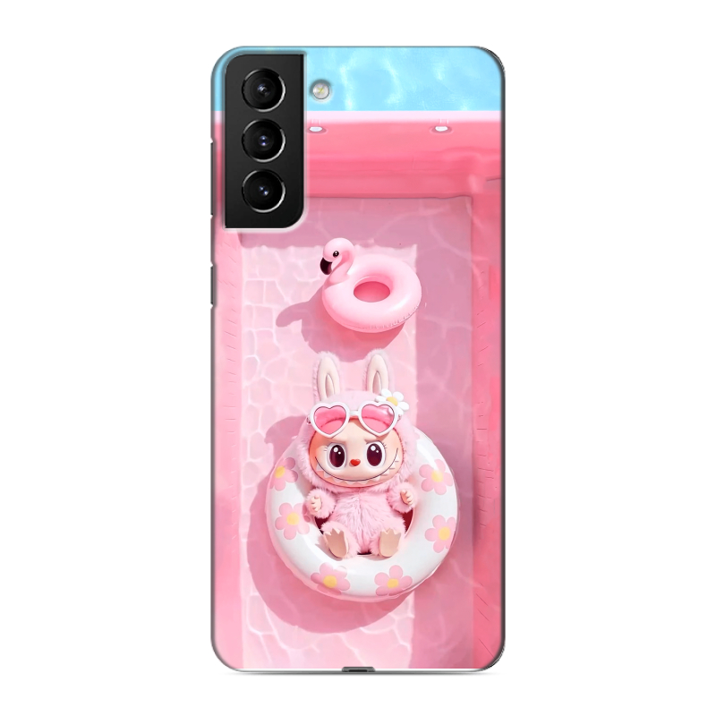 Силиконовый чехол на Samsung Galaxy S21 Plus с принтом Labubu Лабубу Силиконовый чехол на Samsung Galaxy S21 Plus с принтом Labubu Лабубу