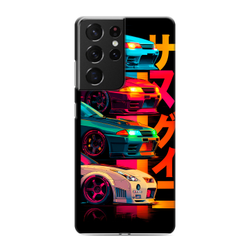 Силиконовый чехол на Samsung Galaxy S21 Ultra с принтом Гоночные машины Силиконовый чехол на Samsung Galaxy S21 Ultra с принтом Гоночные машины