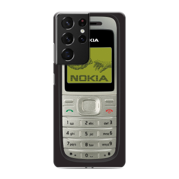 Силиконовый чехол на Samsung Galaxy S21 Ultra с принтом Ретро Нокия Силиконовый чехол на Samsung Galaxy S21 Ultra с принтом Ретро Нокия
