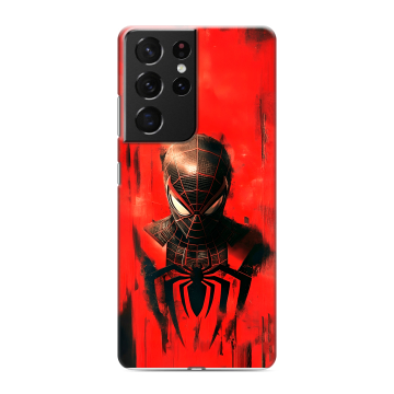 Силиконовый чехол на Samsung Galaxy S21 Ultra с принтом человек паук spiderman Силиконовый чехол на Samsung Galaxy S21 Ultra с принтом человек паук spiderman