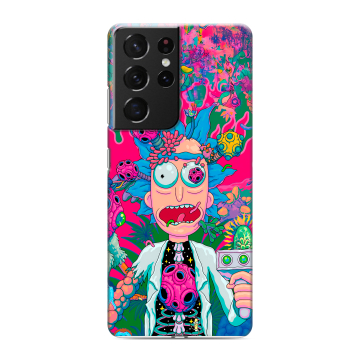 Силиконовый чехол на Samsung Galaxy S21 Ultra с принтом Рик и Морти Rick Morty Силиконовый чехол на Samsung Galaxy S21 Ultra с принтом Рик и Морти Rick Morty