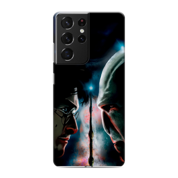 Силиконовый чехол на Samsung Galaxy S21 Ultra с принтом Гарри Поттер Harry Potter