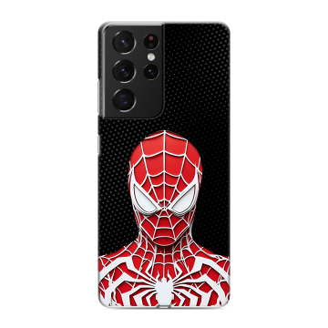 Силиконовый чехол на Samsung Galaxy S21 Ultra с принтом человек паук spiderman Силиконовый чехол на Samsung Galaxy S21 Ultra с принтом человек паук spiderman