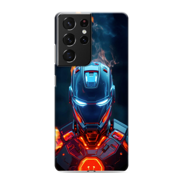 Силиконовый чехол на Samsung Galaxy S21 Ultra с принтом IronMan Железный человек Силиконовый чехол на Samsung Galaxy S21 Ultra с принтом IronMan Железный человек