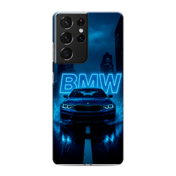 Силиконовый чехол на Samsung Galaxy S21 Ultra с принтом BMW БМВ Силиконовый чехол на Samsung Galaxy S21 Ultra с принтом BMW БМВ