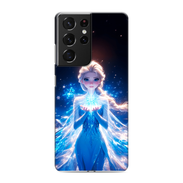 Силиконовый чехол на Samsung Galaxy S21 Ultra с принтом Холодное сердце Frozen Силиконовый чехол на Samsung Galaxy S21 Ultra с принтом Холодное сердце Frozen