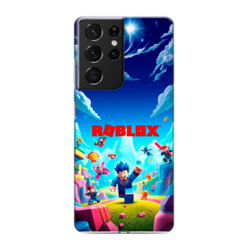 Силиконовый чехол на Samsung Galaxy S21 Ultra с принтом Roblox Роблокс Силиконовый чехол на Samsung Galaxy S21 Ultra с принтом Roblox Роблокс