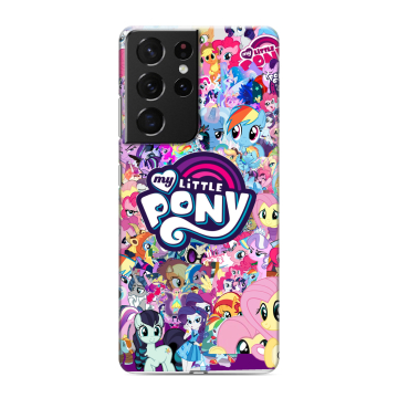 Силиконовый чехол на Samsung Galaxy S21 Ultra с принтом My little pony Дружба чудо Силиконовый чехол на Samsung Galaxy S21 Ultra с принтом My little pony Дружба чудо