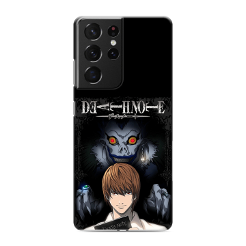 Силиконовый чехол на Samsung Galaxy S21 Ultra с принтом Death note Тетрадь смерти