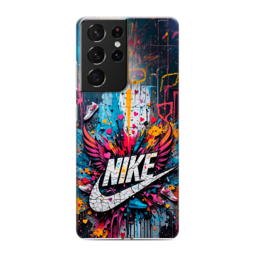 Силиконовый чехол на Samsung Galaxy S21 Ultra с принтом Nike Найк Силиконовый чехол на Samsung Galaxy S21 Ultra с принтом Nike Найк