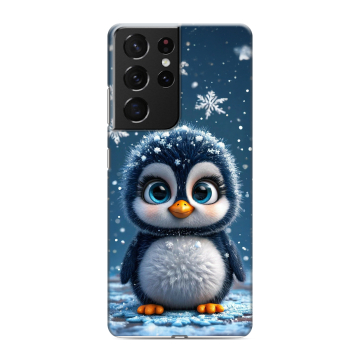 Силиконовый чехол на Samsung Galaxy S21 Ultra с принтом Новый год