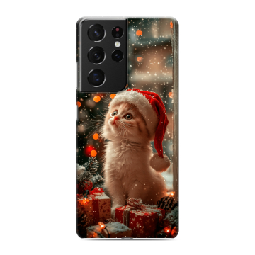 Силиконовый чехол на Samsung Galaxy S21 Ultra с принтом Новый год