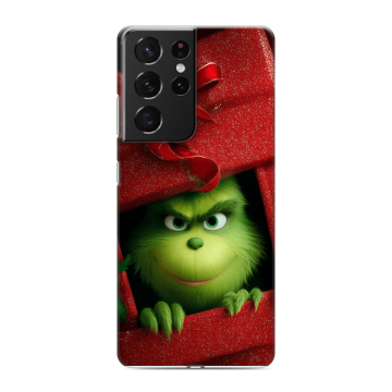 Силиконовый чехол на Samsung Galaxy S21 Ultra с принтом Новый год