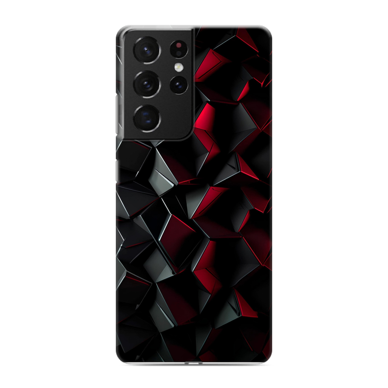 Пластиковый чехол на Samsung Galaxy S21 Ultra с принтом Абстракция Пластиковый чехол на Samsung Galaxy S21 Ultra с принтом Абстракция
