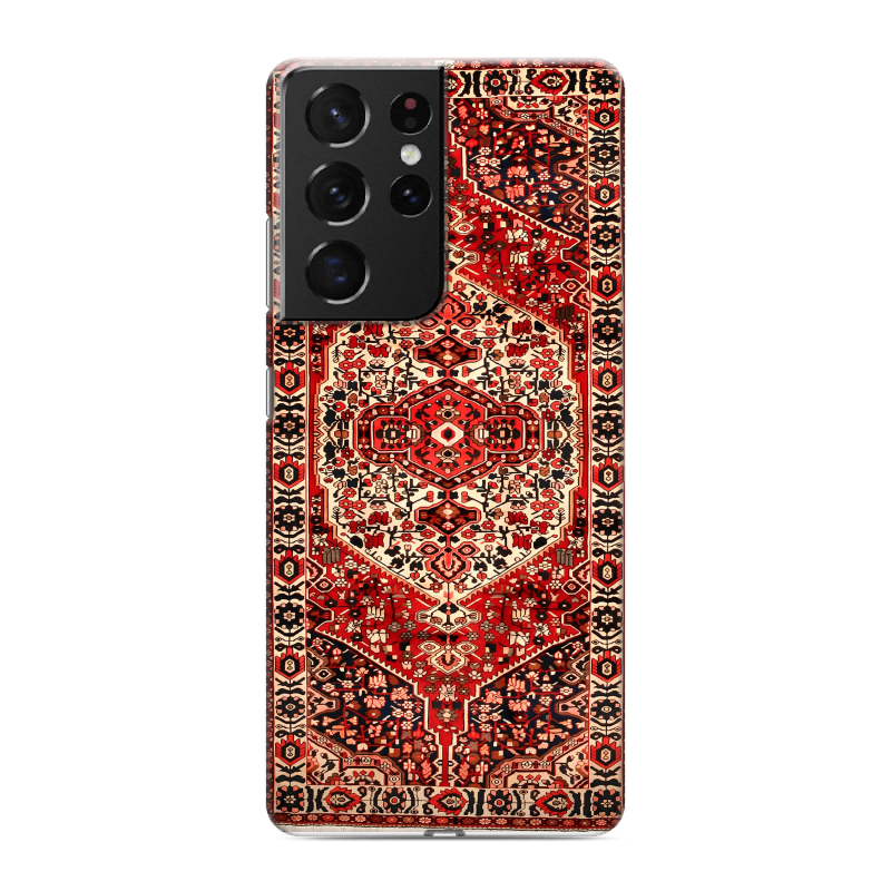 Силиконовый противоударный чехол на Samsung Galaxy S21 Ultra с принтом Ковер Силиконовый противоударный чехол на Samsung Galaxy S21 Ultra с принтом Ковер