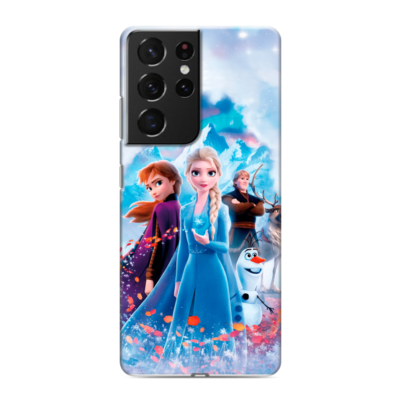 Пластиковый чехол на Samsung Galaxy S21 Ultra с принтом Холодное сердце Frozen Пластиковый чехол на Samsung Galaxy S21 Ultra с принтом Холодное сердце Frozen