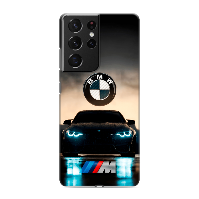 Пластиковый чехол на Samsung Galaxy S21 Ultra с принтом БМВ BMW Пластиковый чехол на Samsung Galaxy S21 Ultra с принтом БМВ BMW