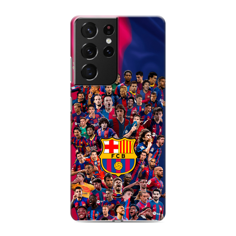 Силиконовый противоударный чехол на Samsung Galaxy S21 Ultra с принтом Барселона Barcelona Силиконовый противоударный чехол на Samsung Galaxy S21 Ultra с принтом Барселона Barcelona