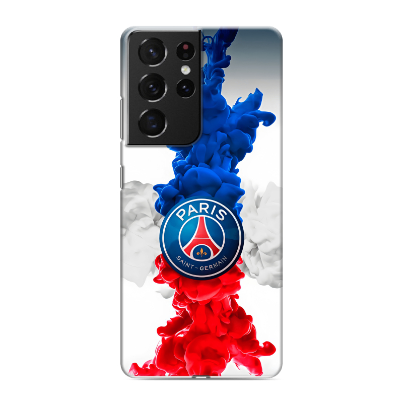 Силиконовый чехол на Samsung Galaxy S21 Ultra с принтом PSG ПСЖ Силиконовый чехол на Samsung Galaxy S21 Ultra с принтом PSG ПСЖ