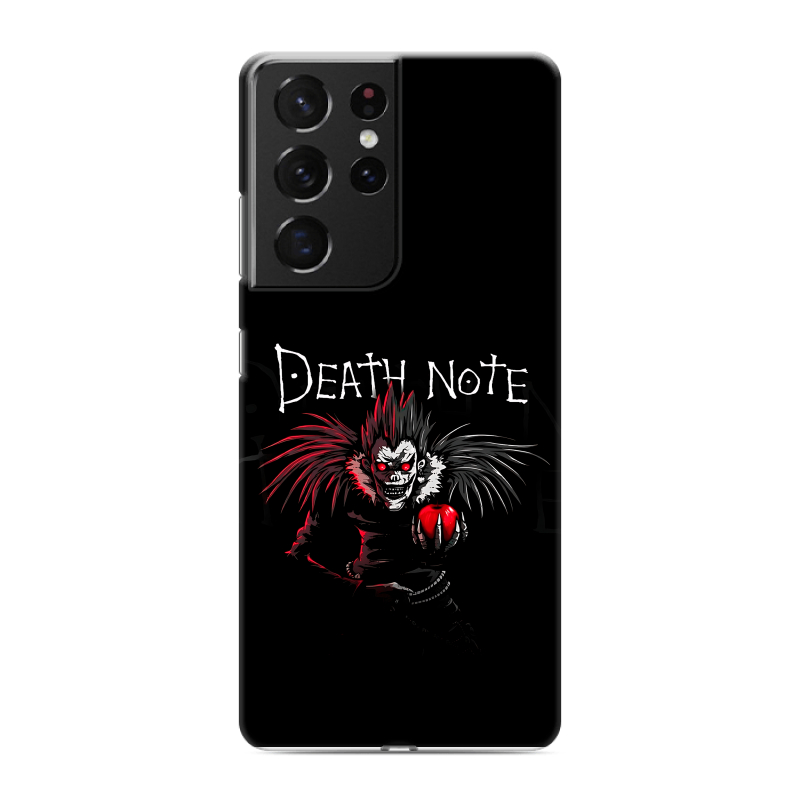 Силиконовый противоударный чехол на Samsung Galaxy S21 Ultra с принтом Death note Тетрадь смерти Силиконовый противоударный чехол на Samsung Galaxy S21 Ultra с принтом Death note Тетрадь смерти