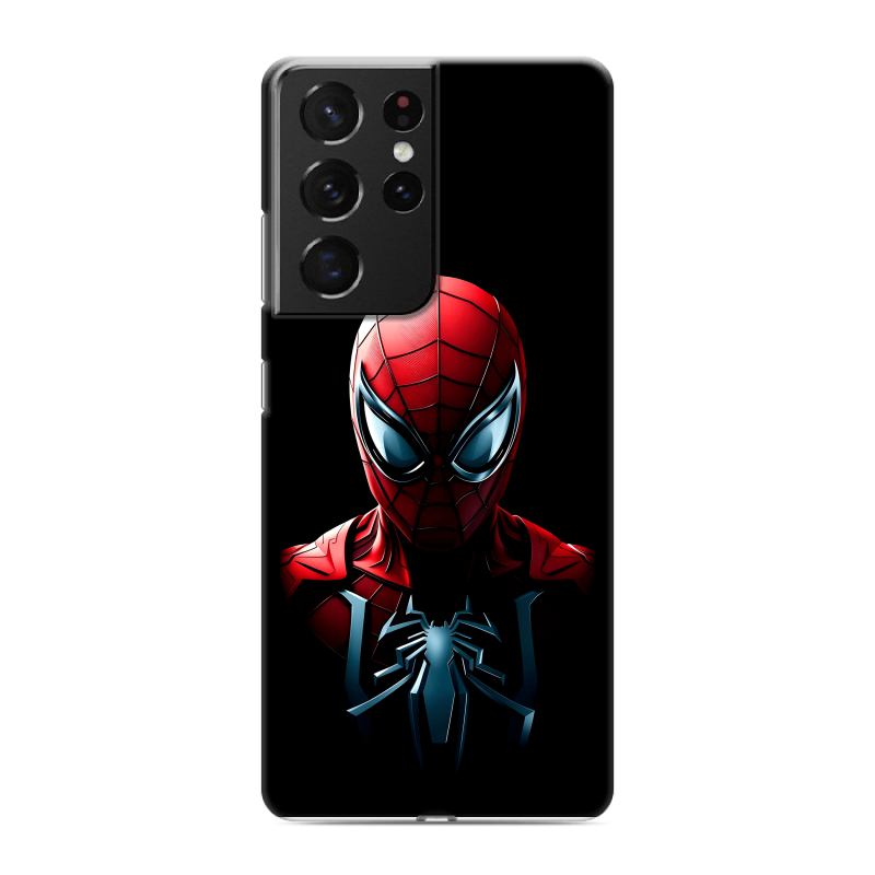 Силиконовый противоударный чехол на Samsung Galaxy S21 Ultra с принтом Spiderman Человек паук Силиконовый противоударный чехол на Samsung Galaxy S21 Ultra с принтом Spiderman Человек паук