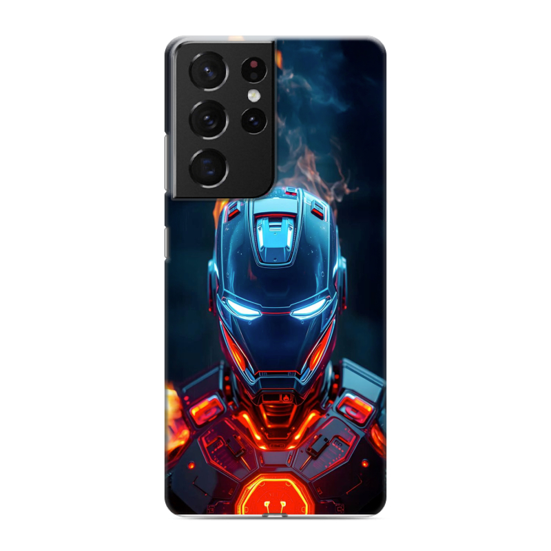 Силиконовый чехол на Samsung Galaxy S21 Ultra с принтом IronMan Железный человек Силиконовый чехол на Samsung Galaxy S21 Ultra с принтом IronMan Железный человек