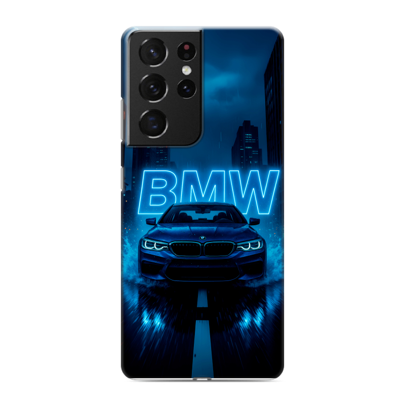 Силиконовый противоударный чехол на Samsung Galaxy S21 Ultra с принтом BMW БМВ Силиконовый противоударный чехол на Samsung Galaxy S21 Ultra с принтом BMW БМВ