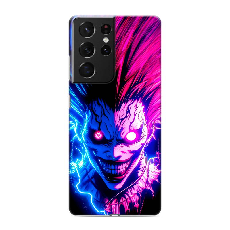 Силиконовый противоударный чехол на Samsung Galaxy S21 Ultra с принтом Death note Тетрадь смерти Силиконовый противоударный чехол на Samsung Galaxy S21 Ultra с принтом Death note Тетрадь смерти