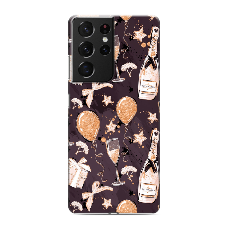 Пластиковый чехол на Samsung Galaxy S21 Ultra с принтом Новый год Пластиковый чехол на Samsung Galaxy S21 Ultra с принтом Новый год