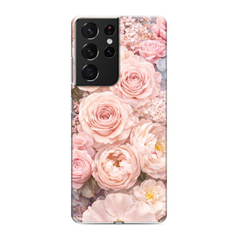 Силиконовый противоударный чехол на Samsung Galaxy S21 Ultra с принтом женский Силиконовый противоударный чехол на Samsung Galaxy S21 Ultra с принтом женский