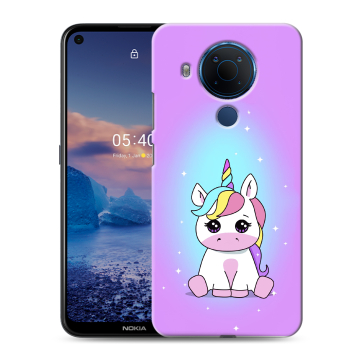 Силиконовый чехол на Nokia 5.4 с принтом Единорог Силиконовый чехол на Nokia 5.4 с принтом Единорог