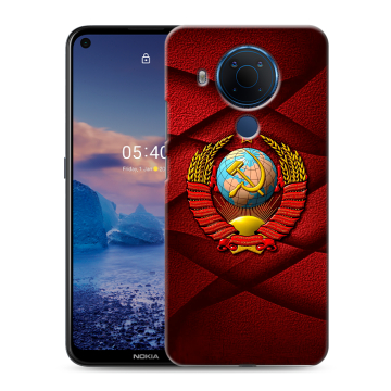Силиконовый чехол на Nokia 5.4 с принтом Герб СССР Силиконовый чехол на Nokia 5.4 с принтом Герб СССР