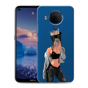 Силиконовый чехол на Nokia 5.4 с принтом Женские принты