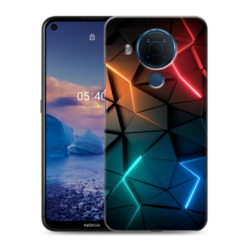 Силиконовый чехол на Nokia 5.4 с принтом Абстракция неон Силиконовый чехол на Nokia 5.4 с принтом Абстракция неон