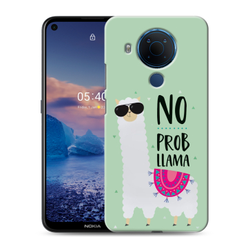 Силиконовый чехол на Nokia 5.4 с принтом Лама Силиконовый чехол на Nokia 5.4 с принтом Лама
