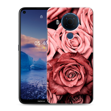 Силиконовый чехол на Nokia 5.4 с принтом Цветы розы Силиконовый чехол на Nokia 5.4 с принтом Цветы розы