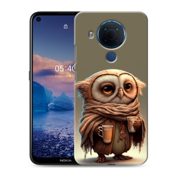 Силиконовый чехол на Nokia 5.4 с принтом Сова Силиконовый чехол на Nokia 5.4 с принтом Сова