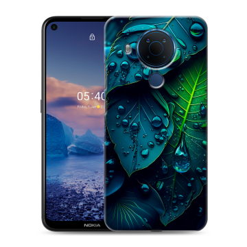 Силиконовый чехол на Nokia 5.4 с принтом Листья Силиконовый чехол на Nokia 5.4 с принтом Листья
