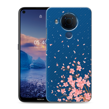 Силиконовый чехол на Nokia 5.4 с принтом Ветка сакуры Силиконовый чехол на Nokia 5.4 с принтом Ветка сакуры