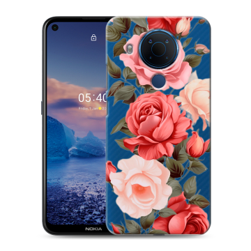 Силиконовый чехол на Nokia 5.4 с принтом Розы Силиконовый чехол на Nokia 5.4 с принтом Розы