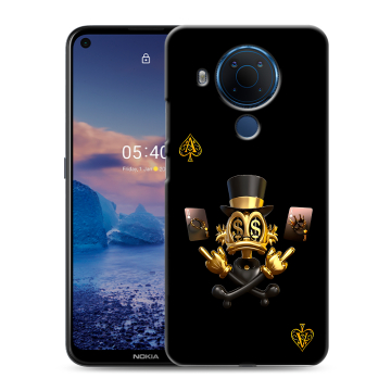 Силиконовый чехол на Nokia 5.4 с принтом Золотой скрудж макдак Силиконовый чехол на Nokia 5.4 с принтом Золотой скрудж макдак