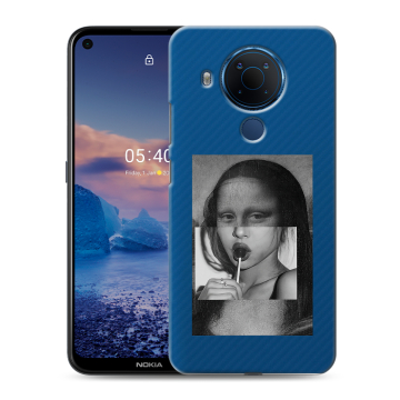 Силиконовый чехол на Nokia 5.4 с принтом Мона Лиза Силиконовый чехол на Nokia 5.4 с принтом Мона Лиза