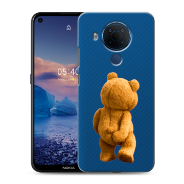 Силиконовый чехол на Nokia 5.4 с принтом Медведь Силиконовый чехол на Nokia 5.4 с принтом Медведь